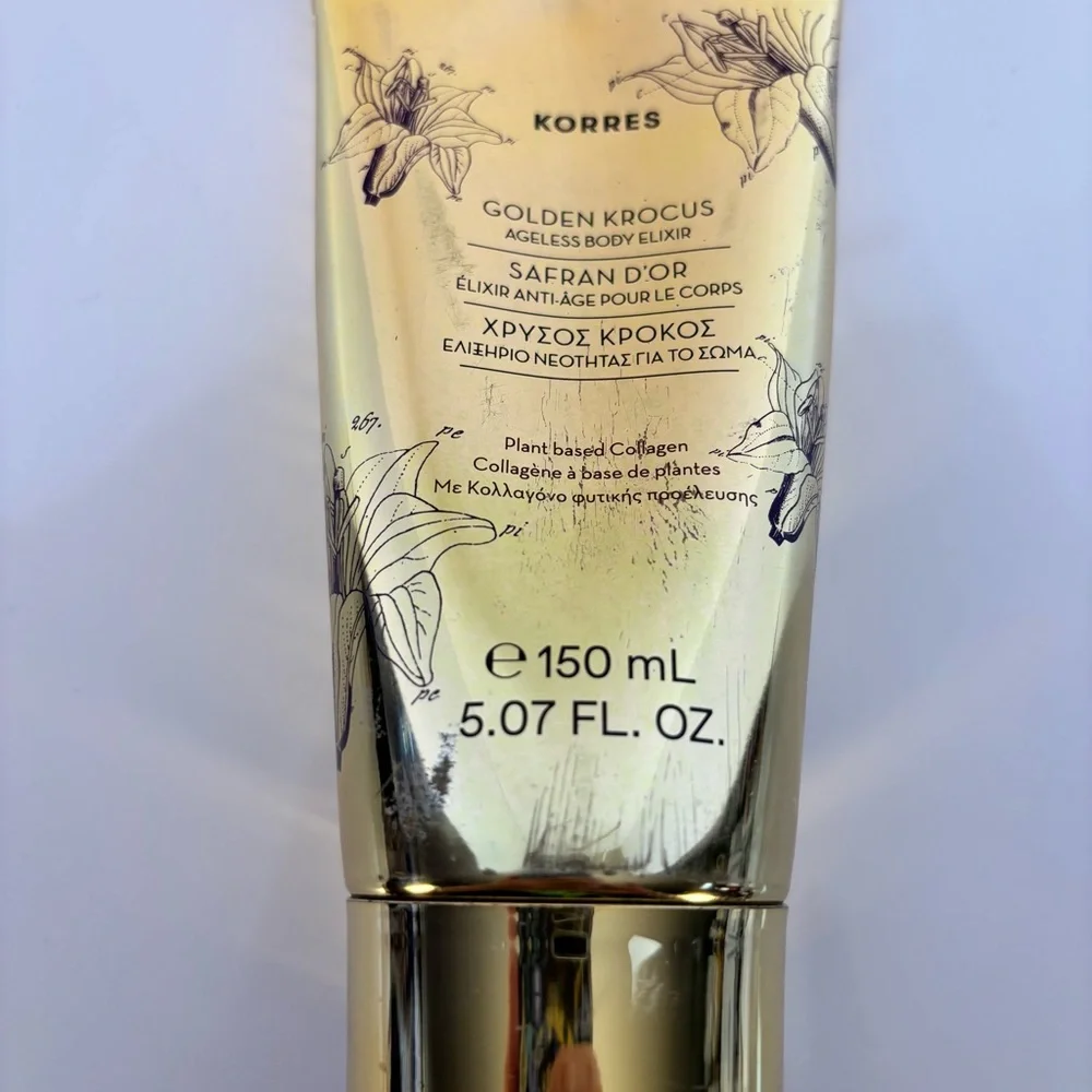 Korres Golden Krocus Ageless Body Elixir 5.07 Fl oz / 150 ml- Gold - Picture 3 of 4